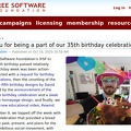 Thank you for being a part of our 35th birthday celebration-Free Software Foundation-header